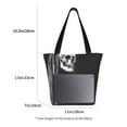 thumbnail image 3 of Pofeuu Gothic Skull Drape Print Women Fashion Shoulder Handbags Top Handle Satchel Bags Tote Shoulder Shopping Bag Stylish Canvas Tote Bag, 3 of 6
