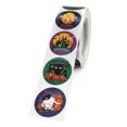 thumbnail image 1 of CAROOTU Halloween Stickers Roll Colorful 500-Count Stickers Round Seals Stickers for Cards Gift Envelopes Box, 1 of 7