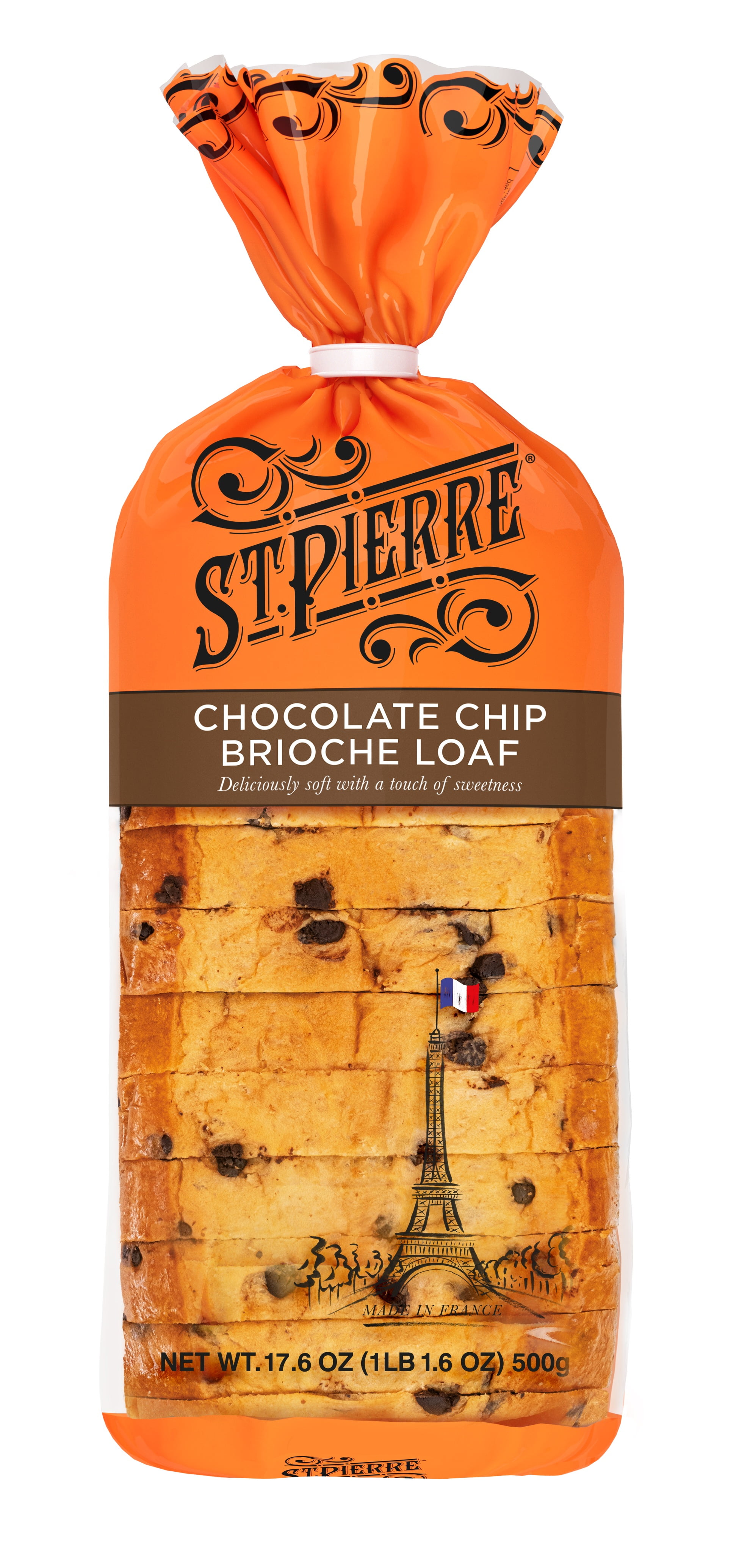 St. Pierre Chocolate Chip Brioche Loaf, 17.6 oz