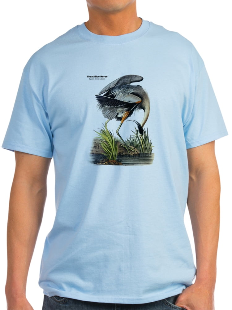 CafePress - CafePress - Audubon Great Blue Heron (Front) - Light T-Shirt - CP - Walmart.com 