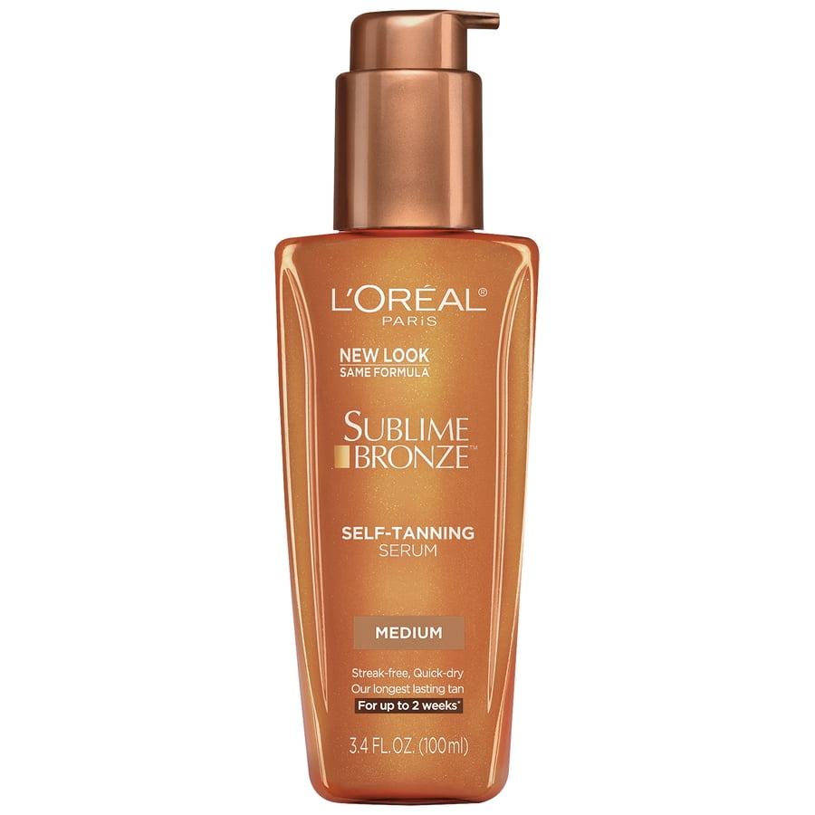 L'Oreal Paris Sublime Bronze SelfTanning Serum for Face, Medium, 3.4