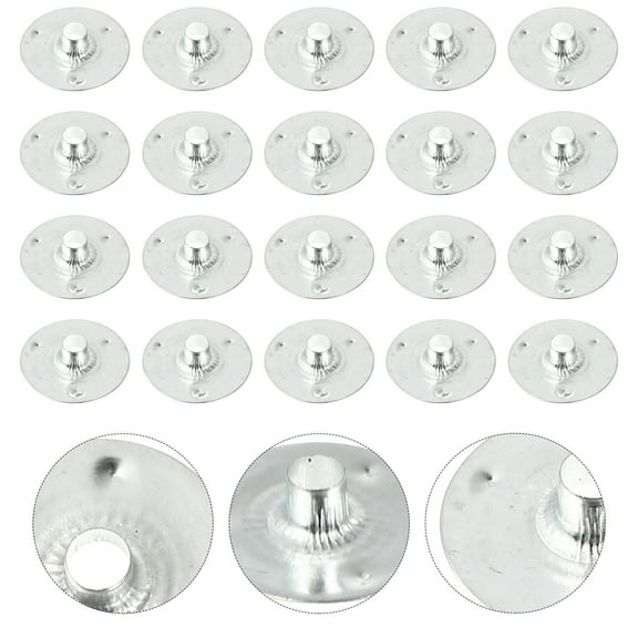 Hemobllo Candle Wick Base Clips Iron Material for Home Candle Making Projects