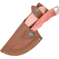 thumbnail image 5 of Old Ram Handmade 2-Piece Camping Hunting Skinner Knife Set, Pink Bone Handle, Stainless Steel Blades with Sheath, 5 of 5