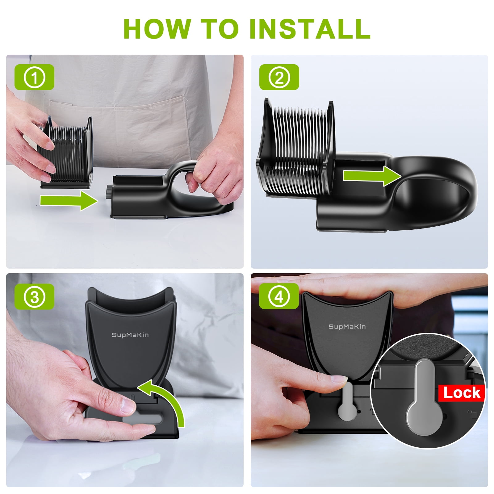 SupMaKin Meat Slicer Cleaver Knives Set, 17-in-1 Stainless Steel Meat Knife for Hot Pot, Barbecue and Making Pork Chicken Beef Jerky