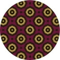 thumbnail image 1 of Ahgly Company Indoor Round Patterned Saddle Brown Area Rugs, 8' Round, 1 of 6