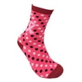 thumbnail image 5 of Urban-Peaock Women's Pink Ribbon Breast Cancer Awareness Crew Socks - 3 Pair Package - Sock Size 9-11, Shoe Size 4-10 (Pinks & Red), 5 of 8