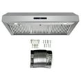 thumbnail image 3 of Cosmo 36" 380 CFM Ducted Under Cabinet Range Hood in Stainless Steel, 3 of 14
