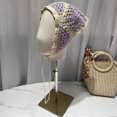 thumbnail image 5 of for Triangle Bandana Turban Crochet Hair Scarf Color Matching Hairband Knitted Headband for Women Trend Hair Accesso, 5 of 9