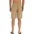 thumbnail image 2 of JWD Men’s Linen Shorts Casual Drawstring Summer Beach Shorts US XXX-Large Khaki, 2 of 5