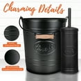 Autumn Alley Farmhouse Bathroom Trash Can and Toilet Brush Set - Rustic ...