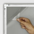 thumbnail image 2 of M&T Displays Snap Poster Frame 14x22 Inch Silver 0.79" Aluminum Profile Easy Front Loading Wall Mounting Photo Picture Document Sign Holder Mitered Corner Anti Glare Cover (2 pack), 2 of 3