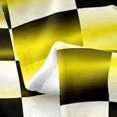 thumbnail image 4 of Erosebridal Race Car Throw Blanket for Couch, Sport Theme Plush Blanket, Gold Black, Soft 90x90, 4 of 6