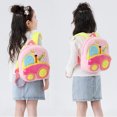 thumbnail image 4 of tamizeot Children Backpack Portable Cute Cartoon Boys Girls Automotive Pattern Zipper Adjustable Strap Snack Student Bag Birthday Gift Type 7, 4 of 6