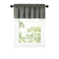 thumbnail image 4 of Kate Aurora Coastal Hamptons Living 3 Piece Textured Sheer Kitchen Curtain Tier & Valance Set - Assorted Colors & Sizes, 4 of 4