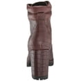 thumbnail image 5 of Kelsi Dagger Trek Oxblood Red Leather Block Heel Lace-up Combat Platform Bootie (OXBLOOD, 7.5), 5 of 6