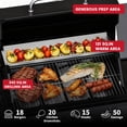 thumbnail image 3 of LOUAORIS 4-Burner Propane Gas Grill with Side Burner, 50,000 BTU Outdoor Gas BBQ Grill with Stainless Steel Grate, Easy-Clean Grease, Outdoor Cooking for Patio, Camping, Backyard, 3 of 8