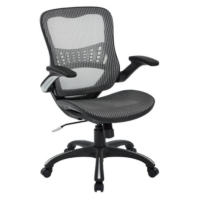 Scranton & Co Chaise de Gestionnaire à Siège en Tissu Maillé Gris