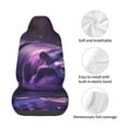 thumbnail image 4 of Picia Purple Hippo In Water Print Waterproof Sweating Car Seat Cover for Post Gym Workout, Running, Beach and Hiking, Universal Fit Anti-Slip Bucket Seat Protector, 4 of 5