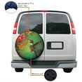 thumbnail image 4 of KAKALAD Spring Summer Hummingbird Colorful Flowers Spare Tire Cover Universal Car Vehicle Tools For Rv SUV Truck Camper Travel Trailer Accessories Buckle 14” Inch, 4 of 6
