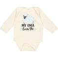 thumbnail image 3 of Inktastic My Oma Loves Me Baby Lamb Boys or Girls Long Sleeve Baby Bodysuit, 3 of 5