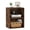 Rustic Brown, variant on Costway 2-Cube Bookcase with 5-Position Adjustable Shelf, Anti-Toppling Kits for Study White