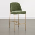 thumbnail image 5 of ReNest 27" Counter Height Bar Stools Set of 4 for Kitchen Island, Upholstered Fabric, Moss Green, 5 of 9