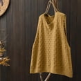 thumbnail image 6 of Delayuji Women's Knitted Sweater Vest Solid Color Hollow Pullover Vest Loose Casual Vest Womens Fashion Sweater Yellow, 6 of 7