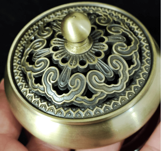 Vintage Bronze Buddha Censer Incense Burner Unique Ritual  Incense holder, Tibet culture Brass Ash catcher Incensory Decorative Eco-friendly
