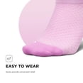 thumbnail image 4 of Feetures Plantar Fasciitis Relief Sock Light Cushion No Show Tab - Targeted Compression Sock for Women & Men - Rose Quartz , Small (1 Pair), 4 of 7