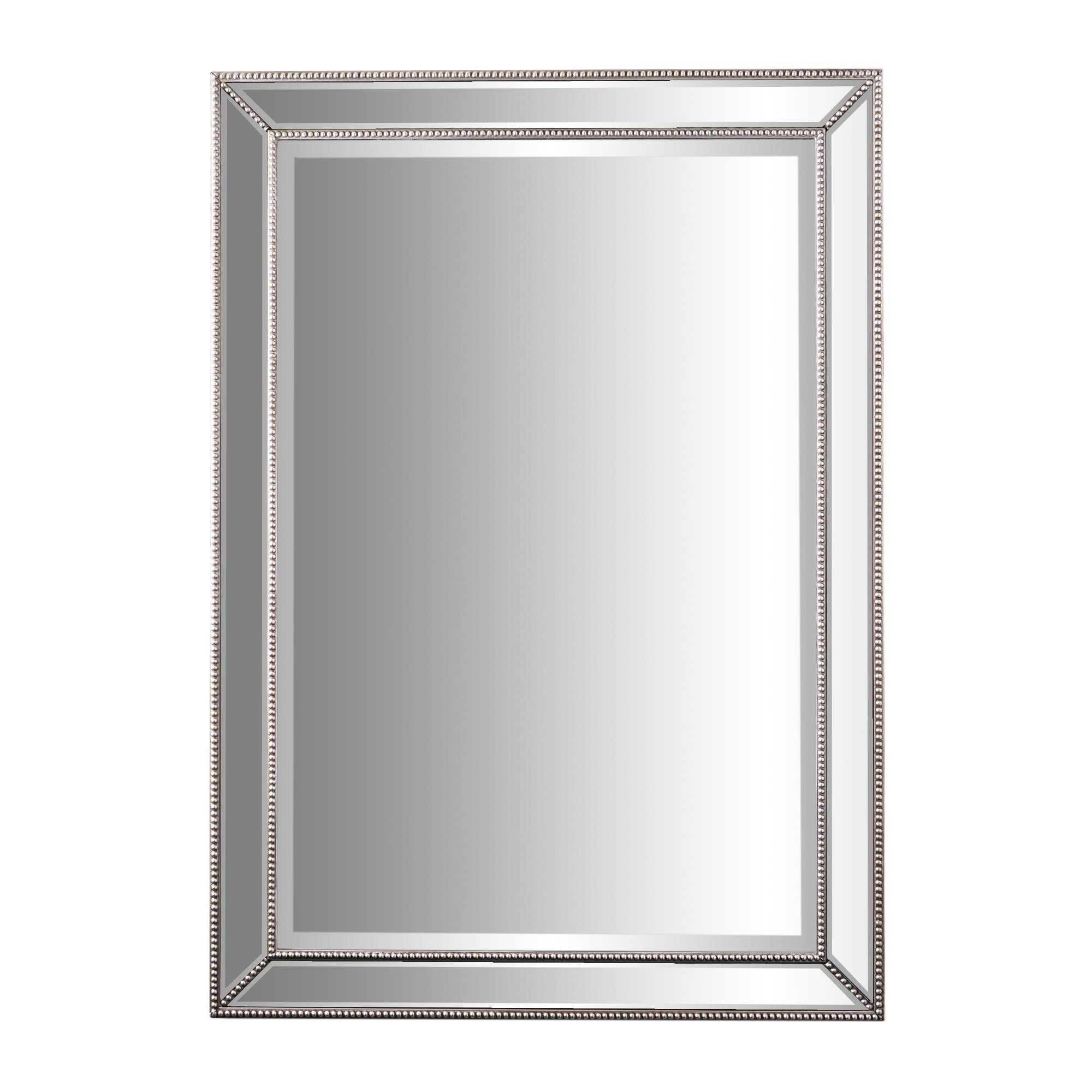 Customized Size And Shape Decorative Silver Beveled Mirror Wall