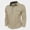 Beige, variant on WAVSUF Men's Knitted Cotton Tee Long Sleeve Turn Down Collar Loose Fit Fall Casual Daily Shirts XL