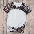 thumbnail image 4 of Xihbxyly Summer Savings Clearance Tops ! Dressy Tops for Women Summer Summer Sashion Slim Loose Tiedye Crew Neck Short Sleeve T-Shirt Casual Loose Fit Blouses Brown XXXXL, 4 of 6