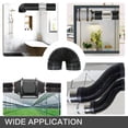 thumbnail image 4 of 4in x 9.8ft Dryer Vent Duct Hose, Flexible Insulated Air Ducting, Vent Hose Aluminum Foil with 2 Clamps for HVAC Ventilation, Black, 4 of 9