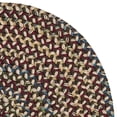 thumbnail image 2 of 10' x 13' Brown and Blue All Purpose Handcrafted Reversible Oval Area Throw Rug, 2 of 2