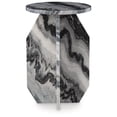 thumbnail image 4 of Signature Design by Ashley Wrenlane Accent Table in Black, White, and Taupe Natural Marble, 4 of 5