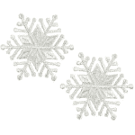 - Expo Int'l Christmas Medium Star Snowflake Iron-on Applique Pack of 2