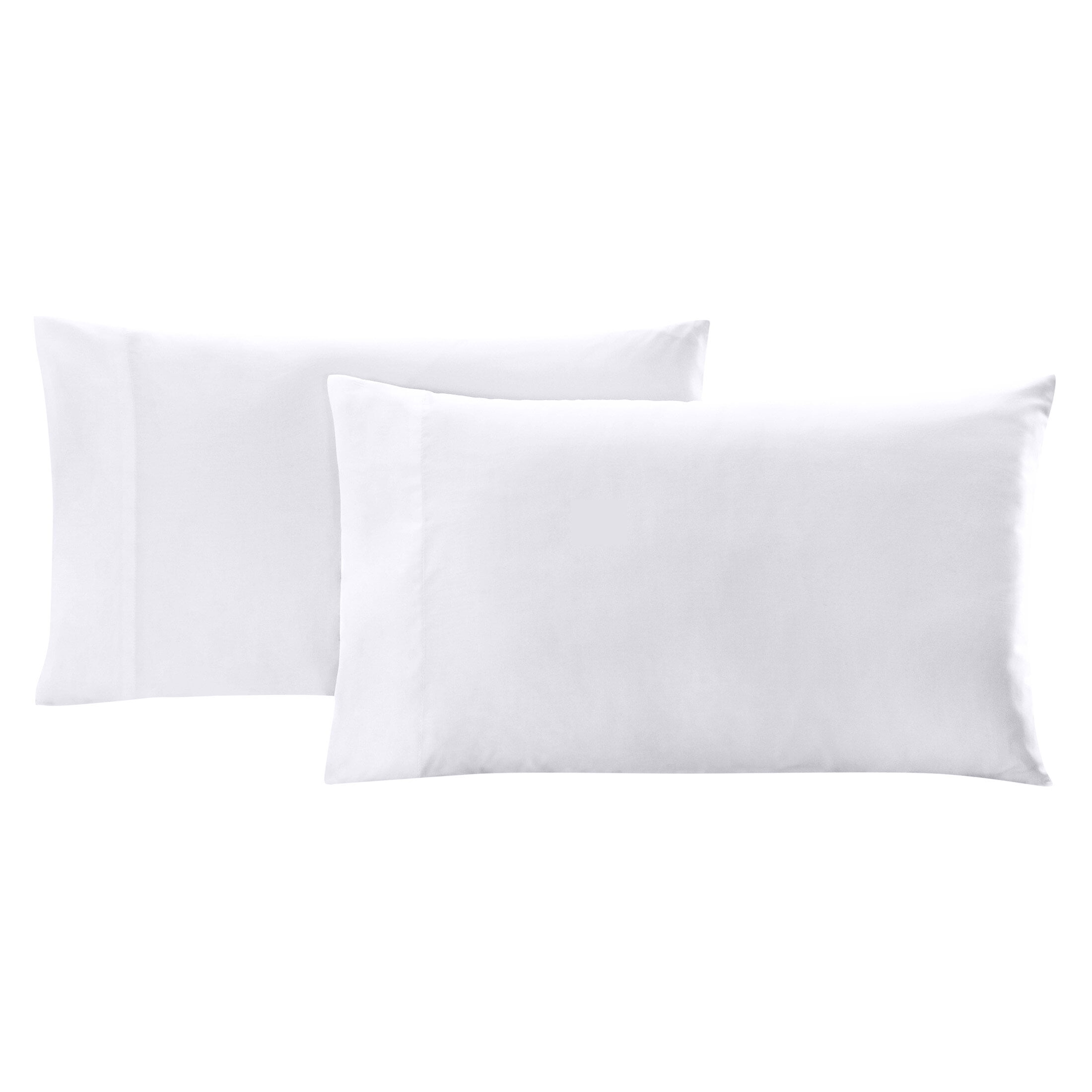 California Design Den 500 TC Cotton Pillowcases fits Standard / Queen Pillows Bright White