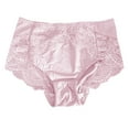 thumbnail image 5 of PMVFHDE Lace Briefs Plus Size High Waist Triangle Plus Size Underwear For Women Pink,XXXXL, 5 of 5