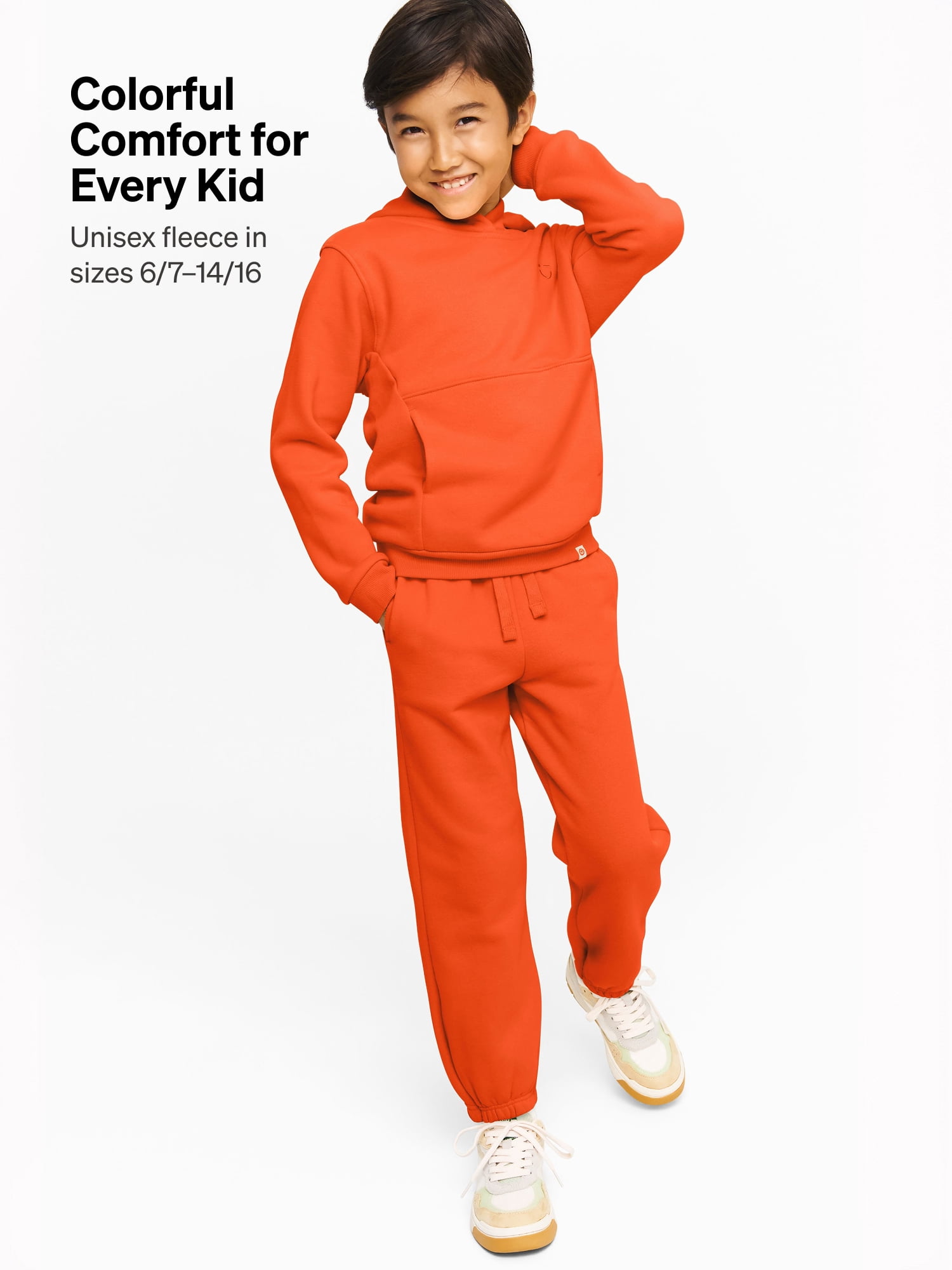 Color Mix by Garanimals Kids Fleece Sweatpants, Sizes 6–16