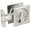 Satin Nickel, variant on Kwikset 335SQT-15 Square Privacy Pocket Door Lock Satin Nickel Finish