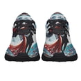 thumbnail image 5 of Happy Valentine's Day Skull Couple Dacing Romantic Shoes Sneakers Black Size 12, 5 of 7
