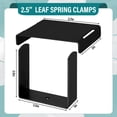 thumbnail image 3 of 4 Pcs Stainless Steel 2.5” Wide Leaf Spring Clamp Kit, Leaf Spring Bend Repair Clip, Lock Leaf Spring Together for Vehicles Stabilizing Control,Blac, 3 of 5