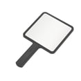 thumbnail image 4 of Unique Bargains 2 Pcs Small Square Handheld Mirror for Vacation Travel Black Plastic Glass, 4 of 5