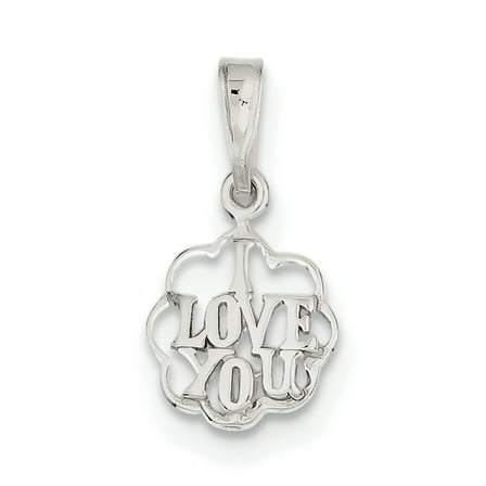 Sterling Silver I Love You Charm