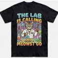 thumbnail image 1 of Funny Chemistry Cat T-Shirt, S-5XL, 1 of 4
