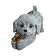 thumbnail image 2 of Estatua de perro para jardín con luz solar, figura de perro, arte de jardín, linda escultura de animal, decoración de patio para caminos al aire libre, 2 of 9