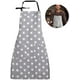 thumbnail image 3 of delantal de cocina de mujer, delantal de estrellas con bolsillo, delantal de mujer ajustable, delantal de cocina de mujer, para mujeres que cocinan trabajo doméstico, para cocinar u hornear Adepaton LKX-1437-2, 3 of 6