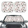 thumbnail image 2 of Balery 2 Piece Dachshund Dog Puppy Car Windshield Sun Shade|Foldable Front Windshield Shade for Car Front Window for Most Sedans SUV Truck-Large, 2 of 7