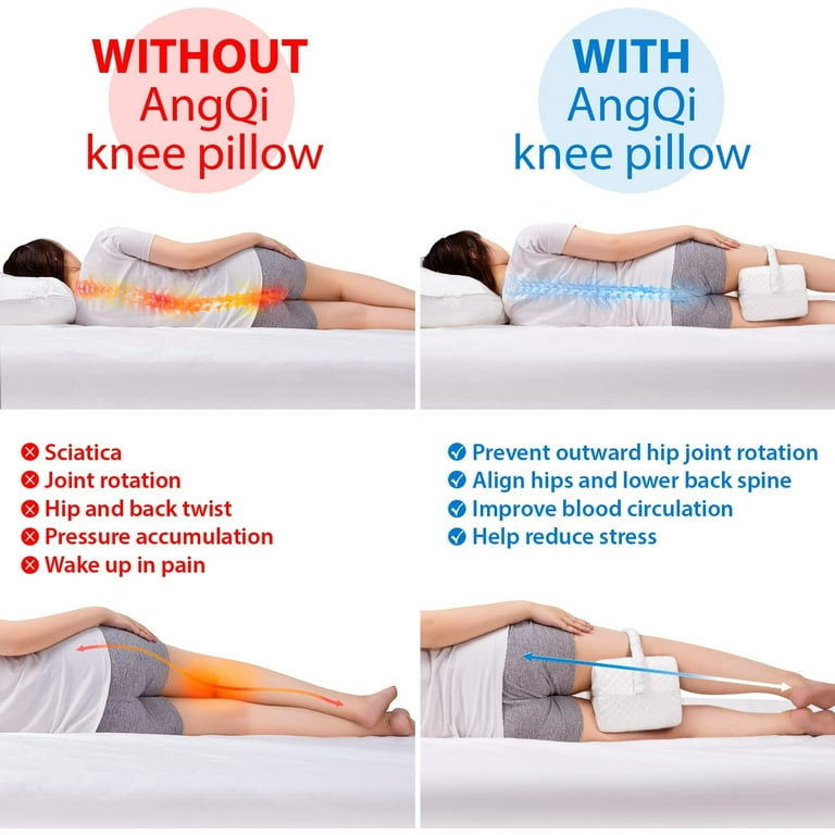 Knee Pain Bolster Pillow For Lower Back Pain AllSett Health Large