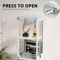 thumbnail image 6 of BROTTAR Glass Display Cabinet, 4-Tier Curio Cabinets with 3 Color Lights for Collectibles, Storage Cabinet with Door, Glass Display Case & Bookcase with Human Body Sensor, White, 6 of 8